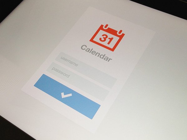 iPad Calendar Login